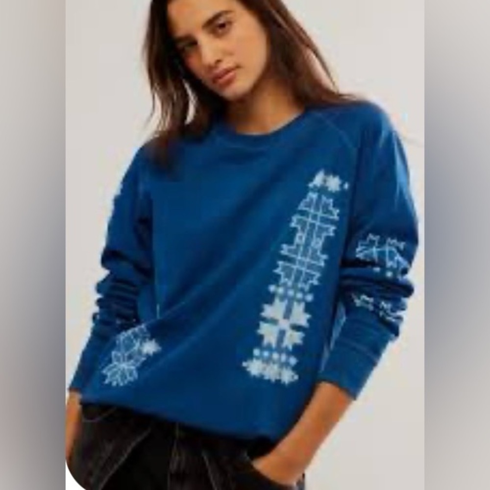 Free People Kolz Sweatshirt Size Small NWT - Picture 2 of 15